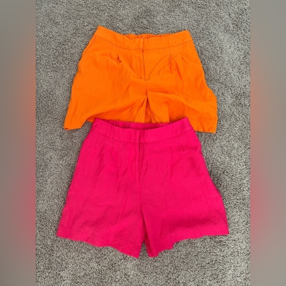 Vince Camuto Bright Orange and Pink Shorts Size 2